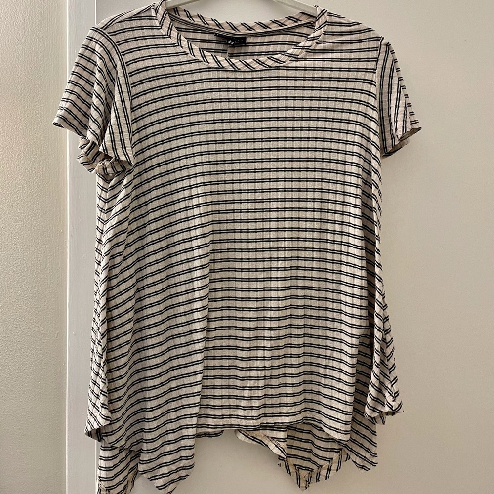 Striped flowy top